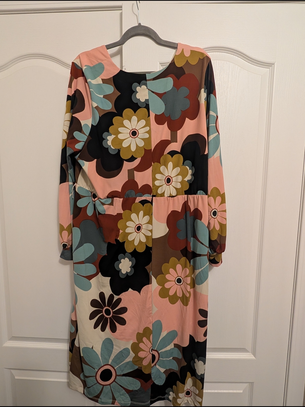 Eloquii Pink Multi Floral Wrap Dress - Picture 4 of 4
